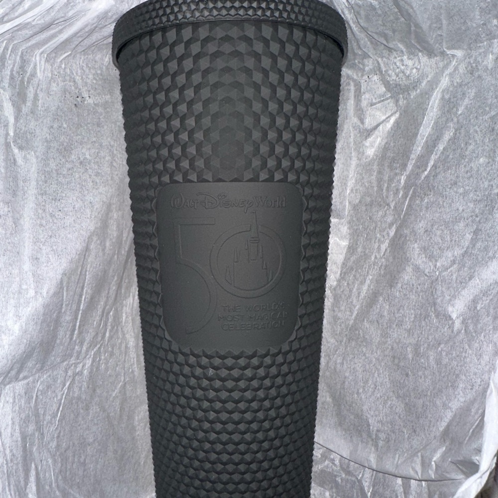 Starbucks Walt Disney world Black Textured Tumbler new